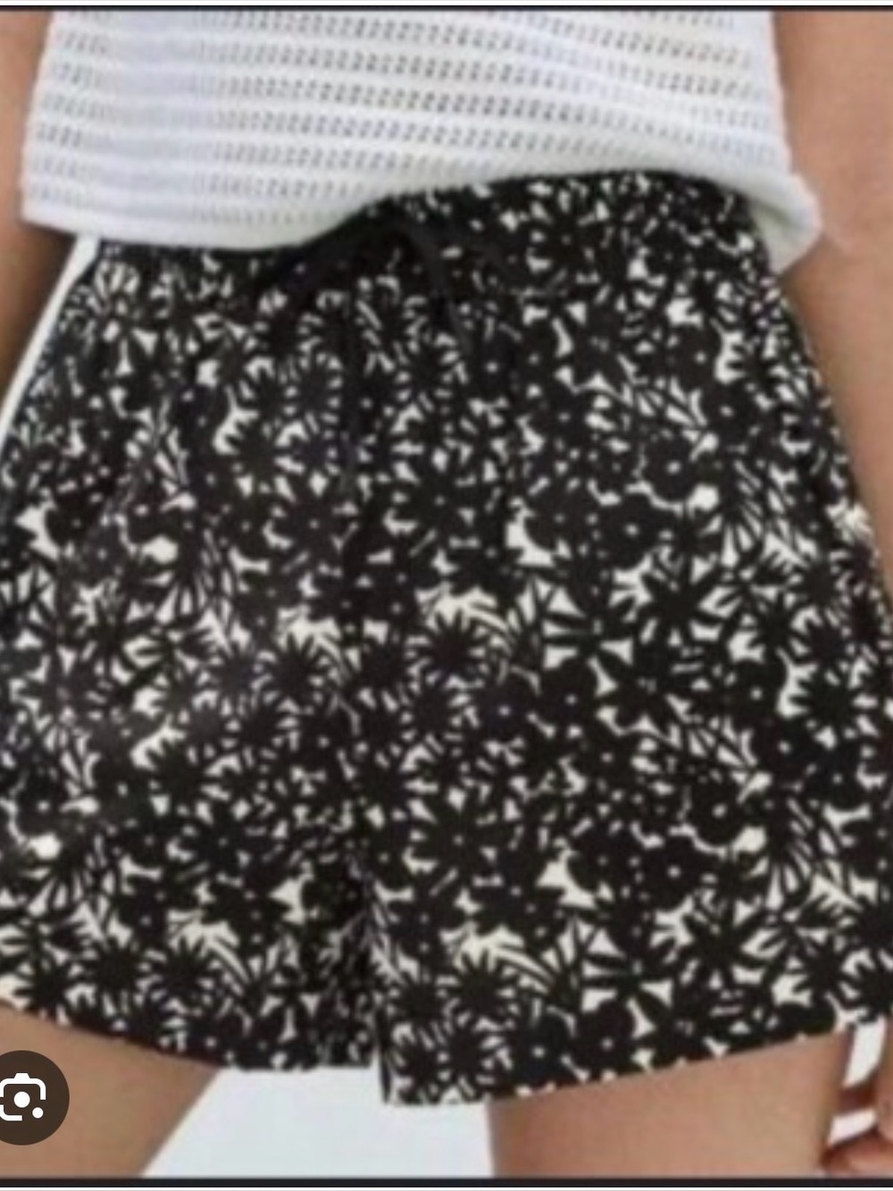 Everlane Seersucker Floral Organic Cotton Shorts